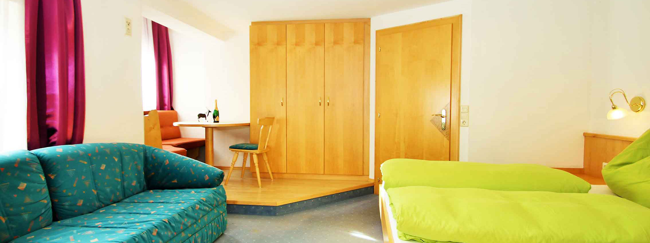 Schlafzimmer Appartement St Johann